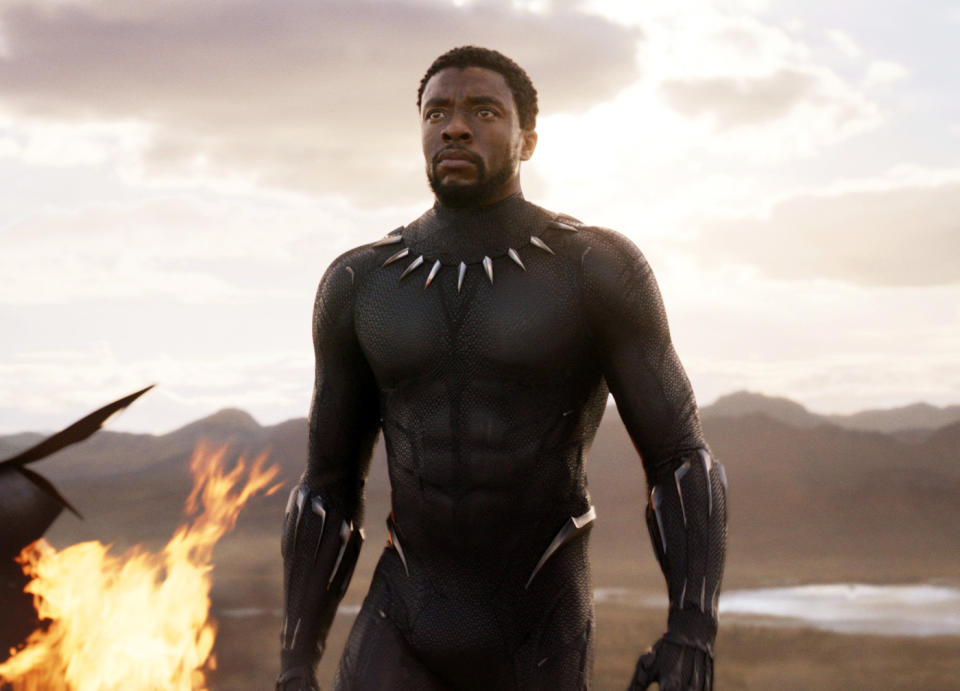 Chadwick Boseman in "Black Panther."<span class="copyright">Marvel Studios/Disney—AP</span>