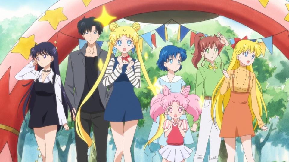 Usagi and friends in Pretty Guardian Sailor Moon Eternal: The Movie (Netflix)