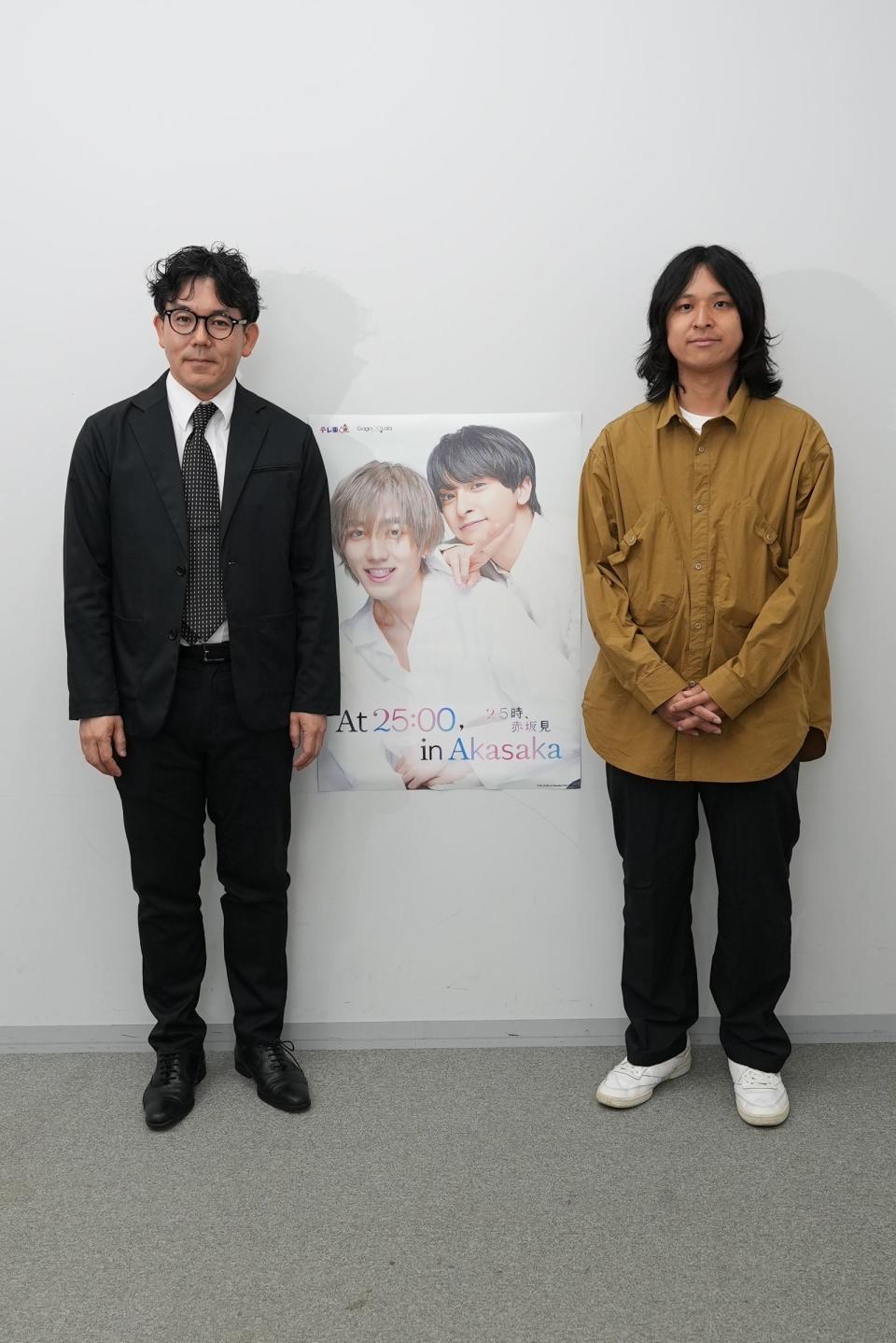 製作人江川智（左）與導演堀江貴大首次製作BL劇，從前期溝通就下足功夫。（GagaOOLala提供）