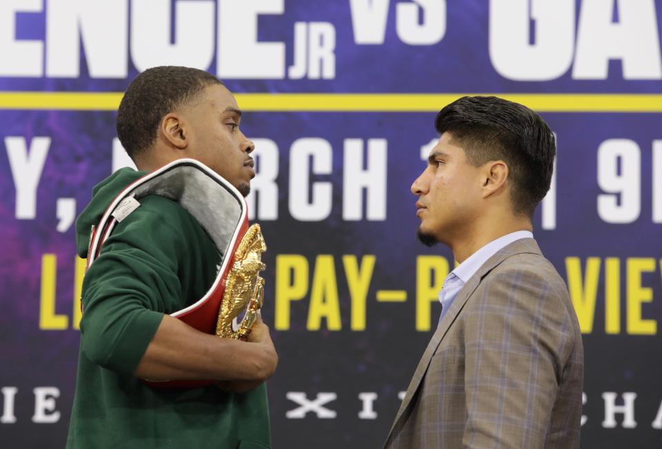 Errol Spence Jr. is putting his IBF welterweight title and his undefeated record on the line vs. Mikey Garcia on Saturday at AT&T Stadium in Dallas. (Jason Janik/Fox Sports)