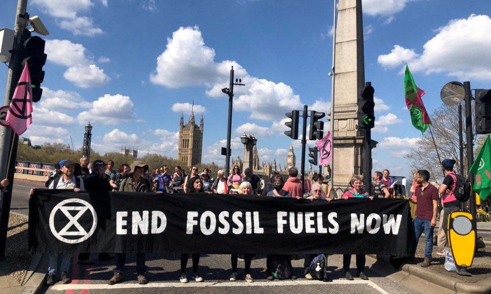 <span>Photograph: Extinction Rebellion/Reuters</span>