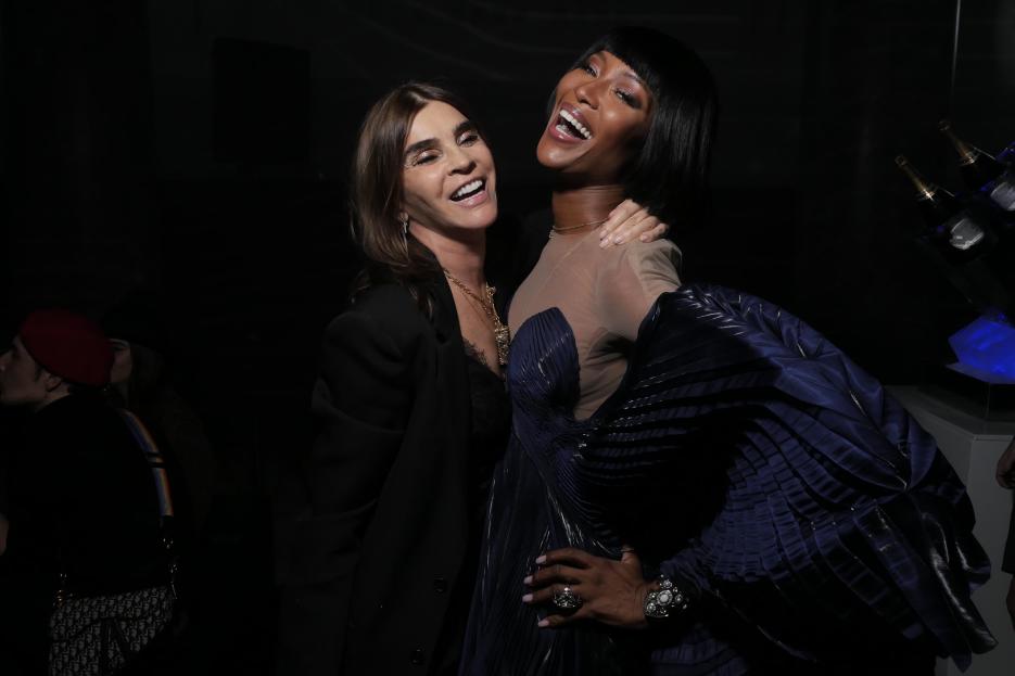 Carine Roitfeld and Naomi Campbell