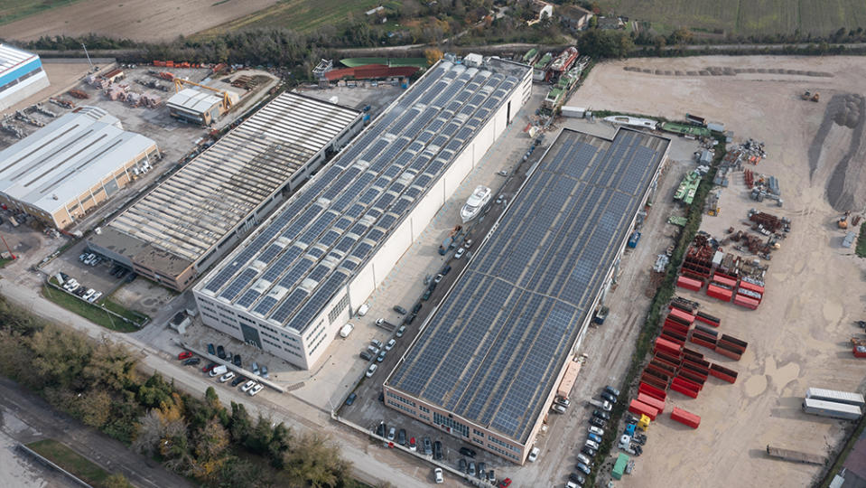 Silent's new shipyard in Fano, Italy