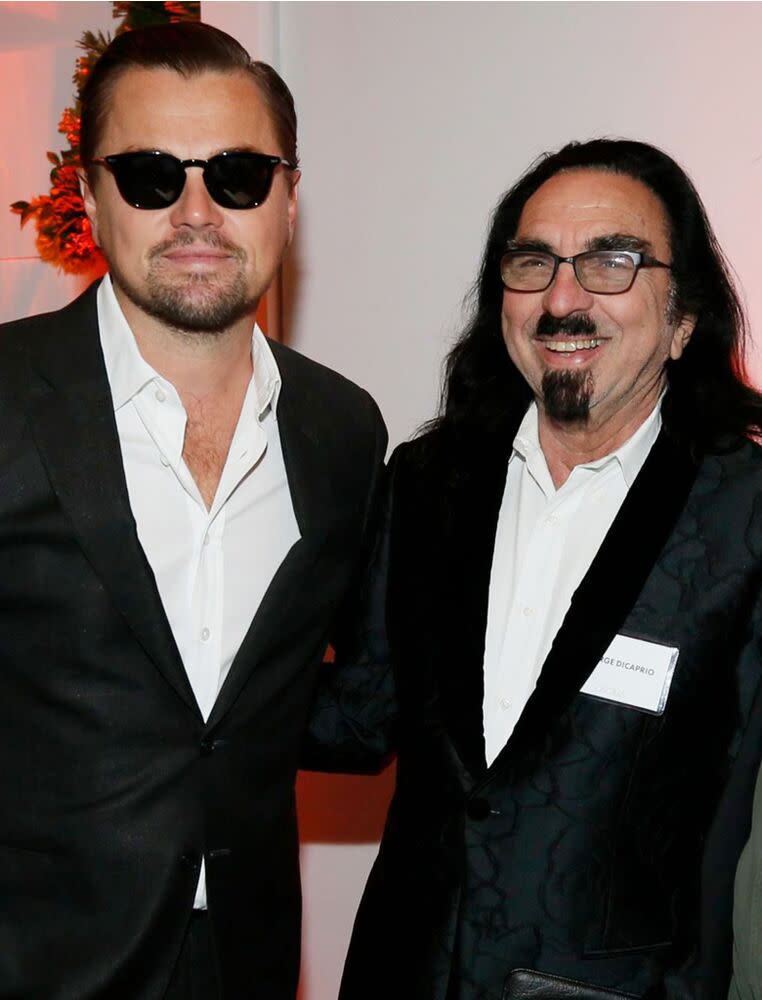 Leonardo DiCaprio with his father George DiCaprio | Danny Moloshok/Invision/AP/Shutterstock