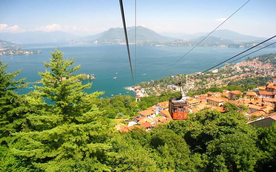 To reach the summit you can either drive or take the cable car from Stresa - GETTY