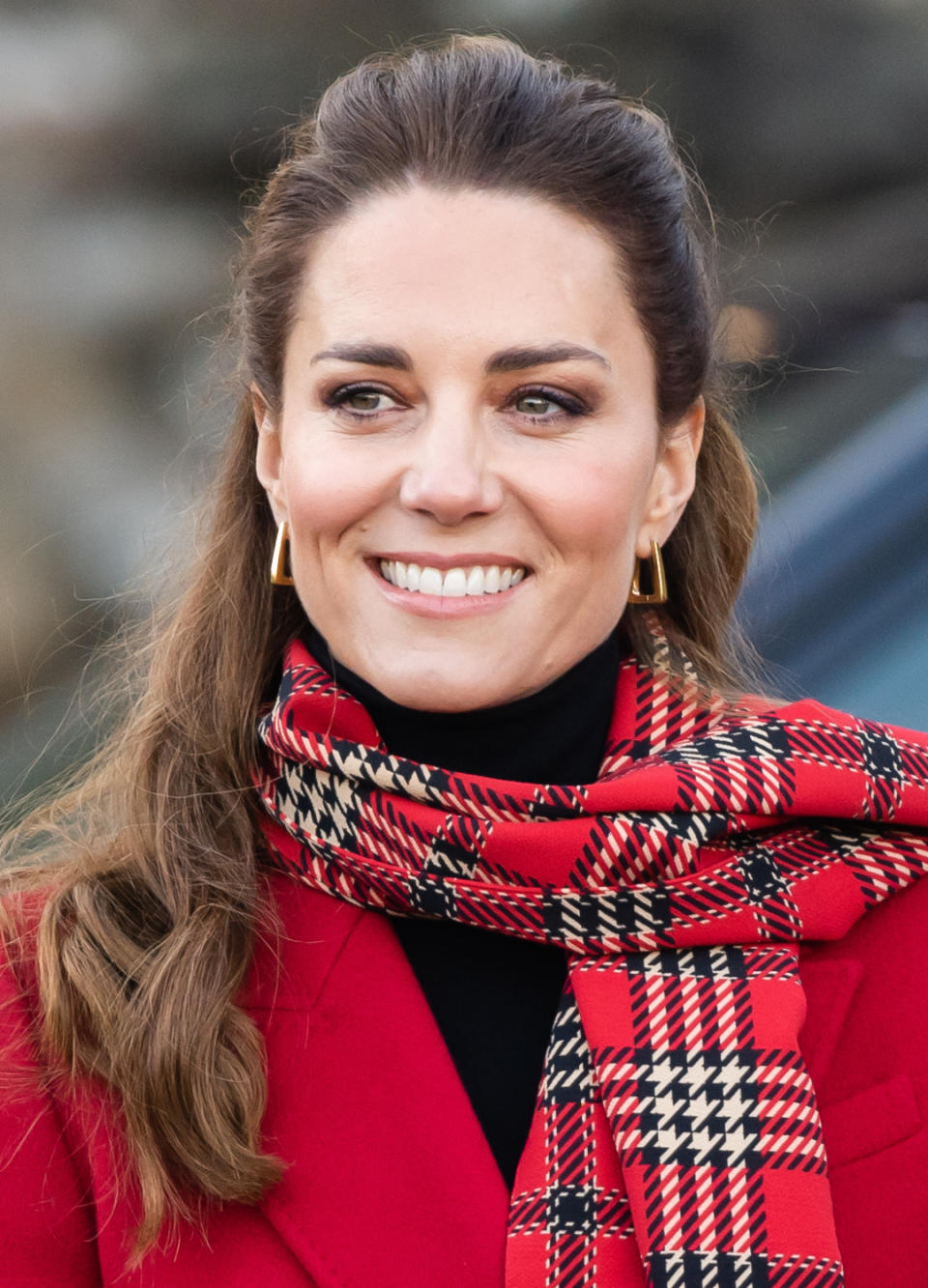 Catherine, Duchess of Cambridge during a visit to Cardiff Castle with Prince William, Duke of Cambridge on December 08, 2020 in Cardiff, Wales