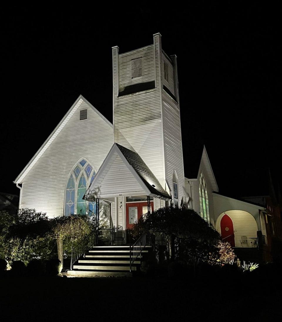 Valerie Mockus and her husband, Gary, bought the former Methodist church in Hebron after it closed, and they turned it into their home. Mockus had attended that church as a child growing up in Hebron.