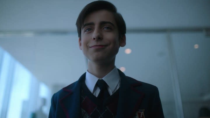 Aiden Gallagher in The Umbrella Academy