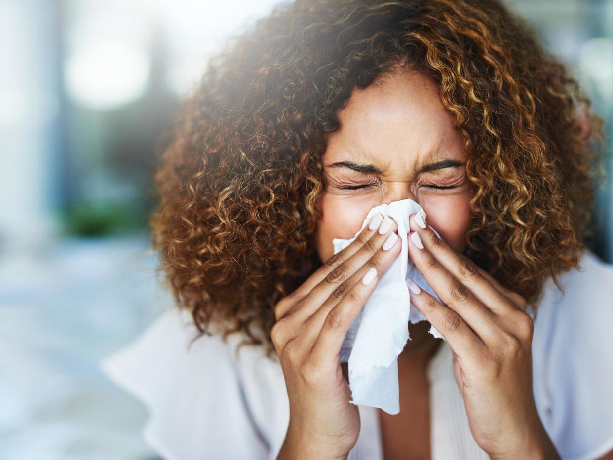 Avoid eating certain foods such as almonds, apples, apricots, carrots, celery, cherries, hazelnuts and kiwis as these can only make you more reactive to pollen: iStock