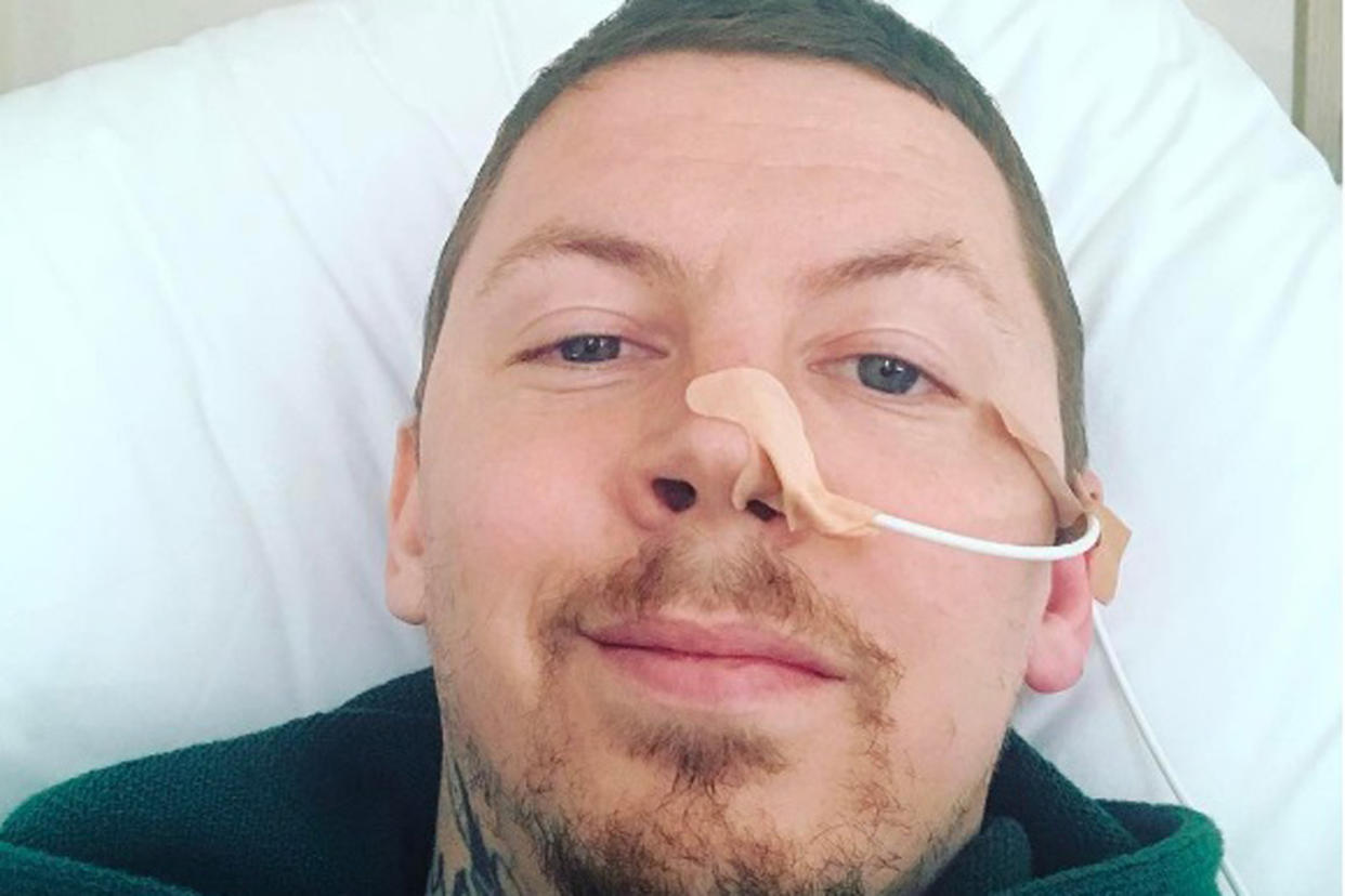 'On the mend': Professor Green is in hospital with pneumonia: Professor Green/Instagram