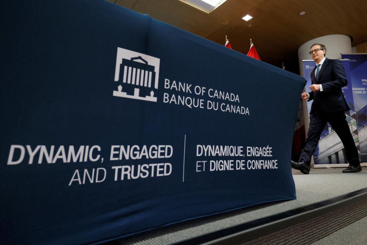 Bank of Canada Governor Tiff Macklem arrives to a news conference in Ottawa, Ontario, Canada March 3, 2022. REUTERS/Blair Gable