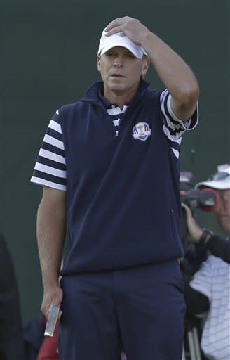 Steve Stricker failed to win a single match in three days at the Ryder Cup. (AP)