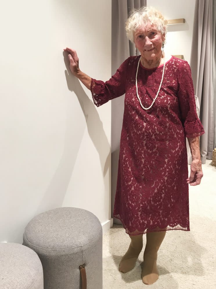 <i>93-year-old Sylvia Martin asked the Internet for wedding dress advice [Photo: Birdsnest]</i>