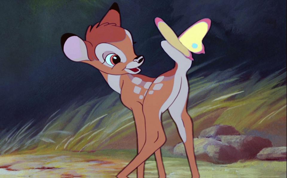 The young fawn Bambi, who is chosen to become the next prince of the forest, like his father before him