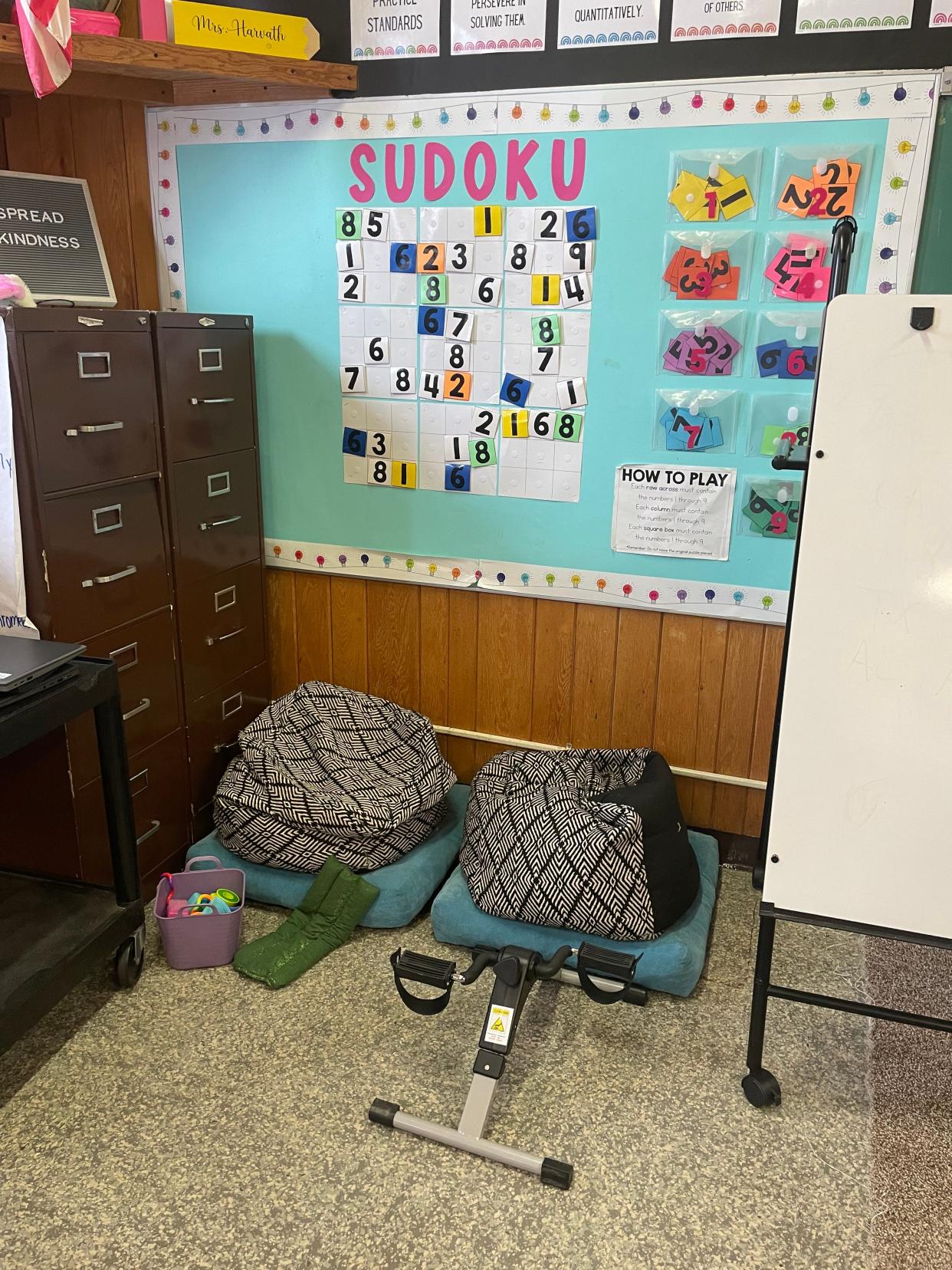 In a Goodman-Armstrong Creek school, teachers allow students to use a calming corner when they need to regulate their emotions.