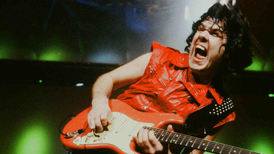 Gary Moore playing live onstage in 1982