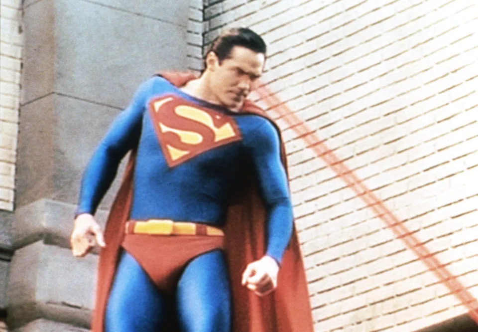 Superman fires his heat vision in an episode of Lois & Clark. (Lorimar Film Entertainment/Courtesy Everett Collection)