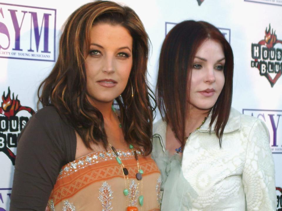 Lisa Marie Presley and mother Priscilla Presley in 2005.