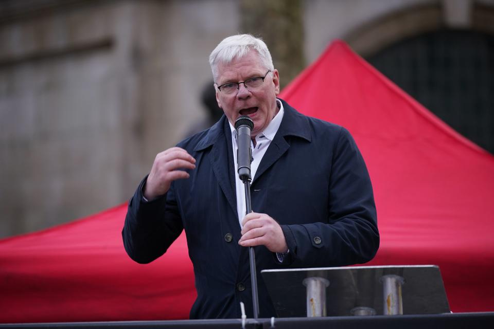 Kristinn Hrafnsson editor-in-chief of WikiLeaks, addresses supporters outside the Royal Courts of Justice (PA)