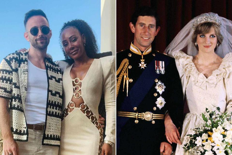 <p>Rory McPhee/Instagram, David Levenson/Getty </p> Mel B is set to wed at the same venue as Princess Diana