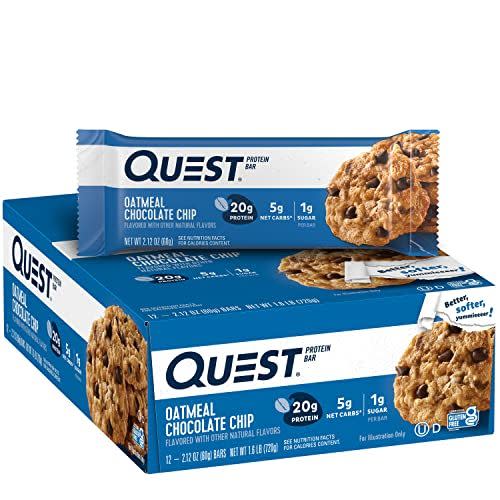 5) Quest Nutrition Oatmeal Chocolate Chip Protein Bar