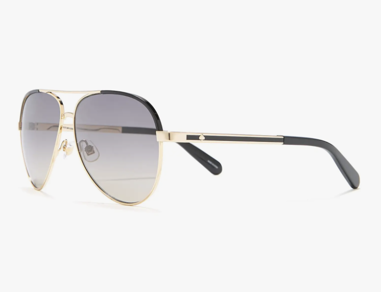 Black and gold sunglasses.