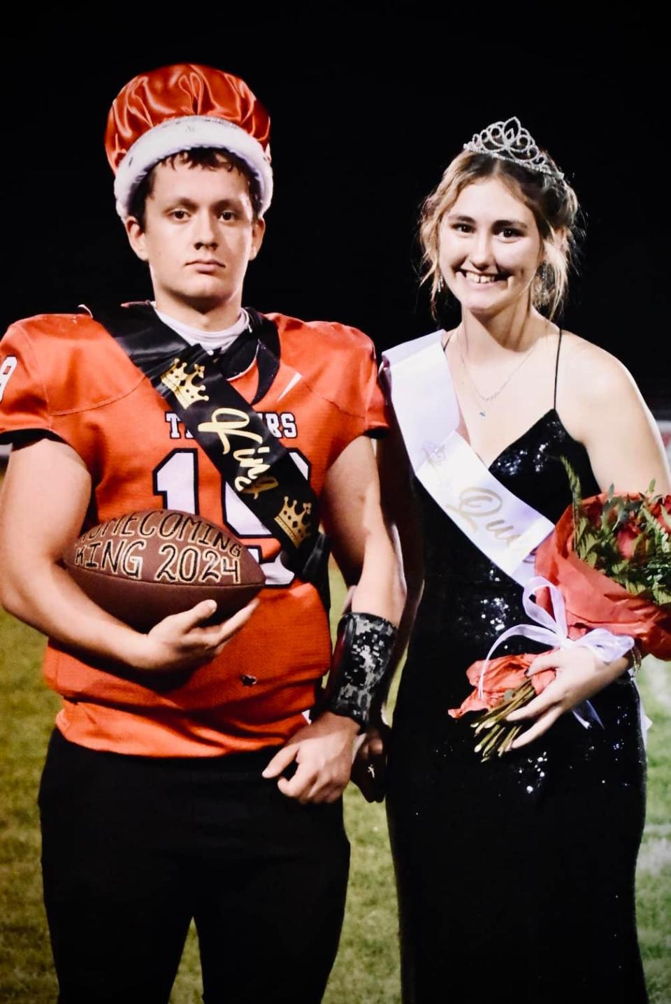 2024 Litchfield Homecoming King and Queen Hunter Snyder and Tavia Shelton.