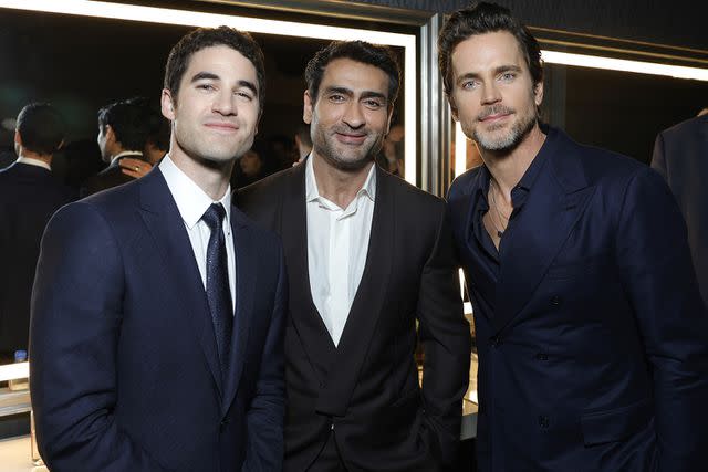 <p>Stefanie Keenan/Getty</p> Darren Criss, Kumail Nanjiani and Matt Bomer at the 2024 Peabody Awards