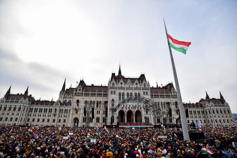 Hungary's National Day celebrations, in Budapest