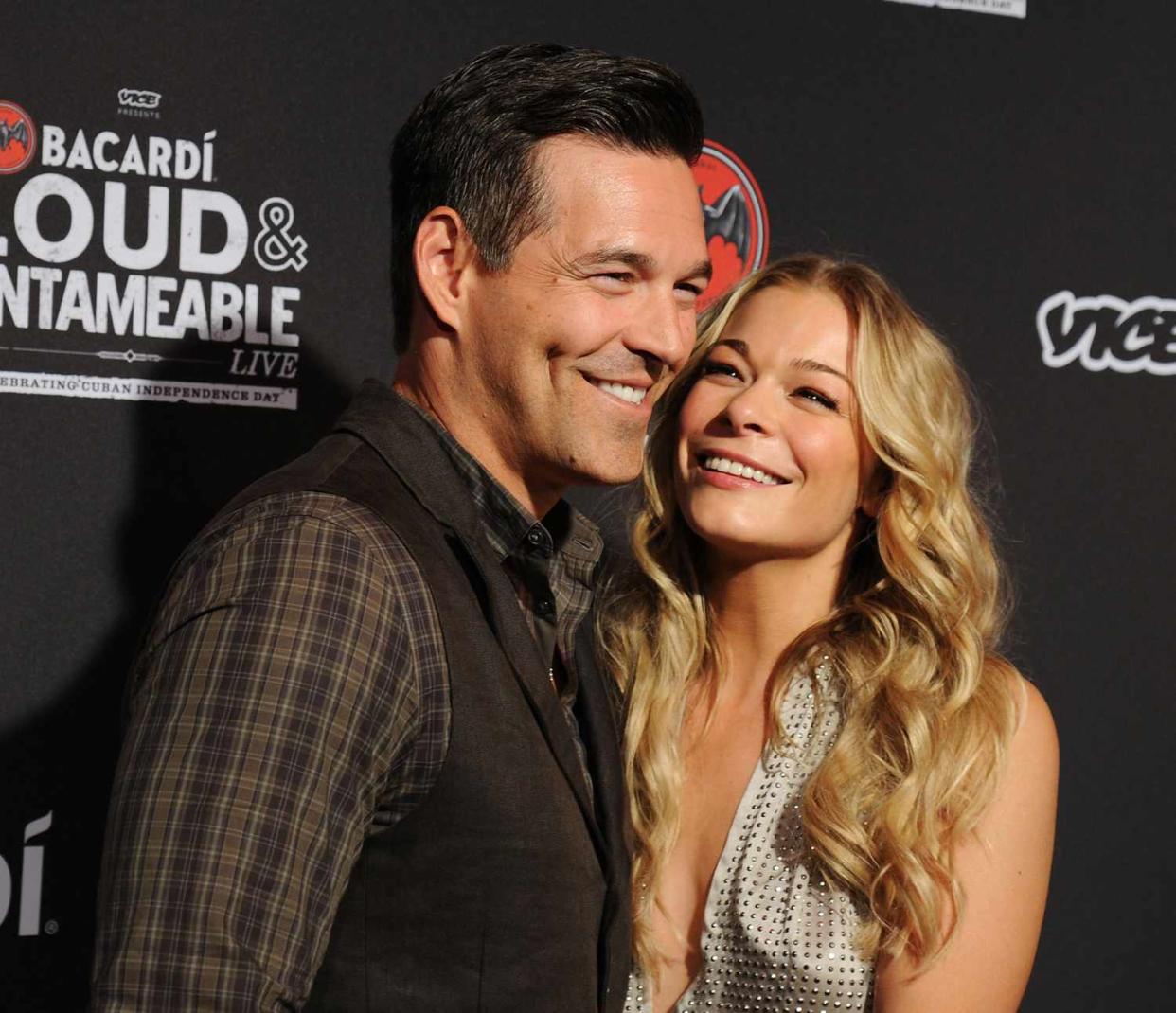 Eddie Cibrian and LeAnn Rimes attend Cuban Independence Day celebration hosted by VICE and Bacardi at Weylin B. Seymour's on May 20, 2014 in New York City