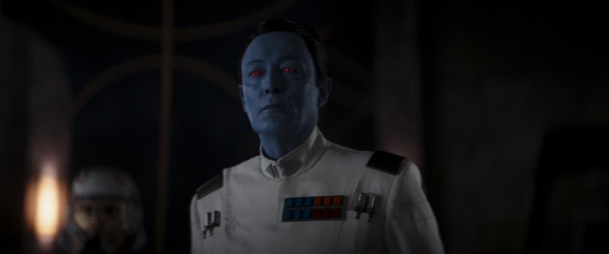 Lars Mikkelsen is Grand Admiral Thrawn in Ahsoka. (Disney+)