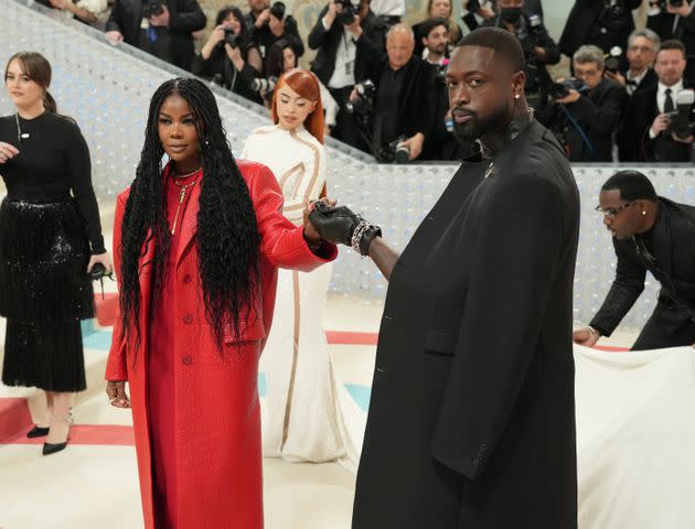 Gabrielle Union and Dwyane Wade attend The 2023 Met Gala Celebrating 