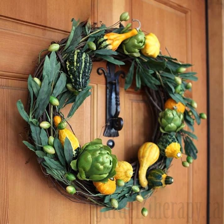 Fall Gourd Wreath