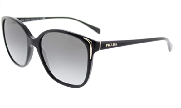 Prada PR01OS Sunglasses-Gray Gradient lens Black