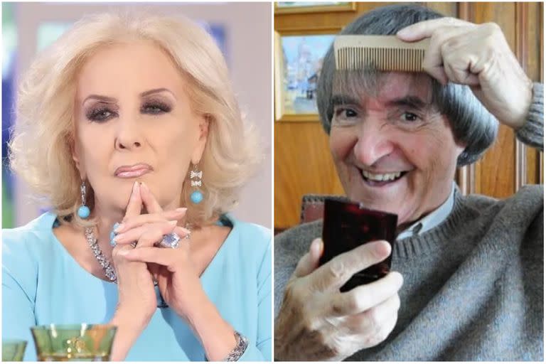 Mirtha Legrand expresó su tristeza por la muerte de Carlitos Balá (Foto: Archivo eltrece /Instagram @carlitosbalaoficial)