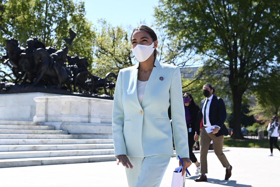 Democratic Rep. Alexandria Ocasio-Cortez is known for her progressive views on climate action, inequality and health care.