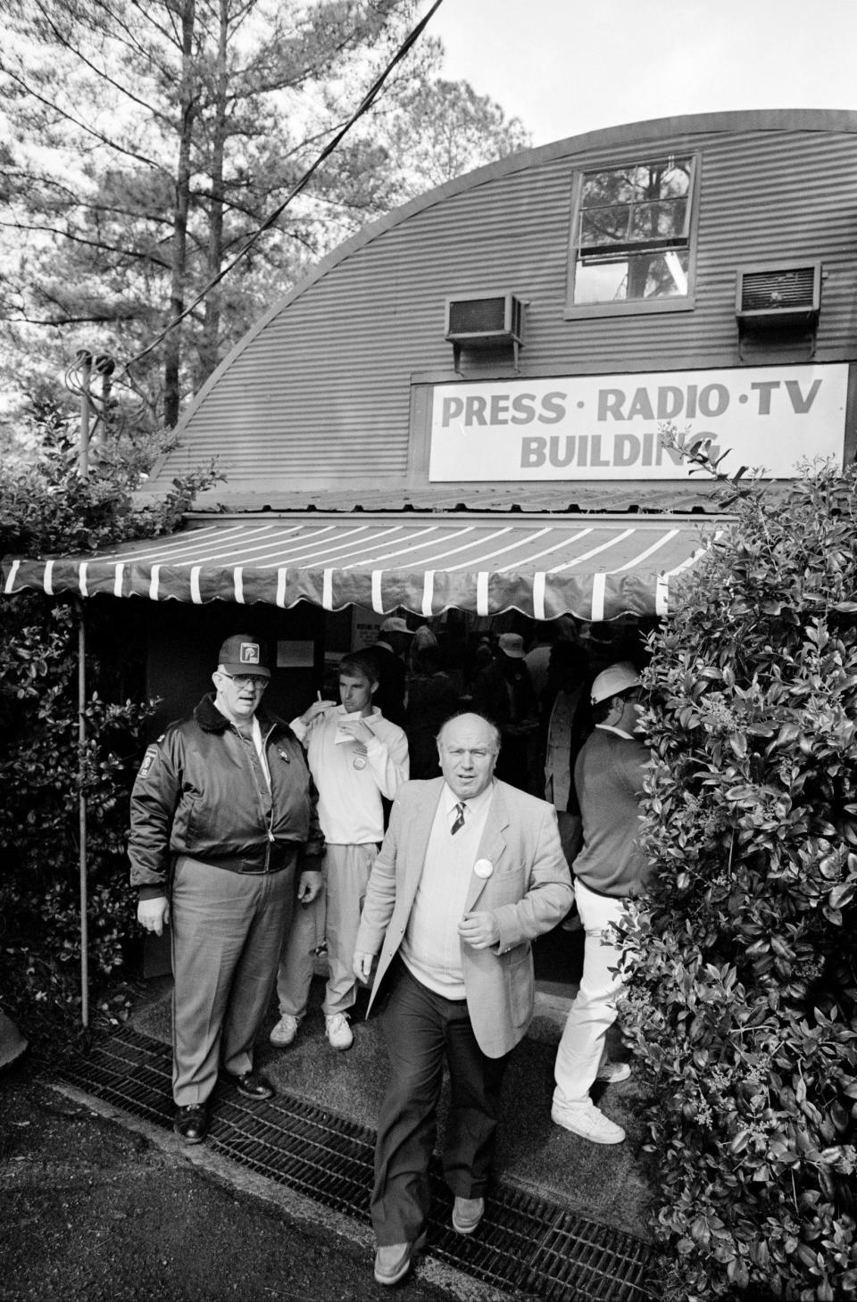 At the Masters in 1984: in 2013 he became the first non-American journalist to cover the tournament 40 times - David Cannon/Getty Images