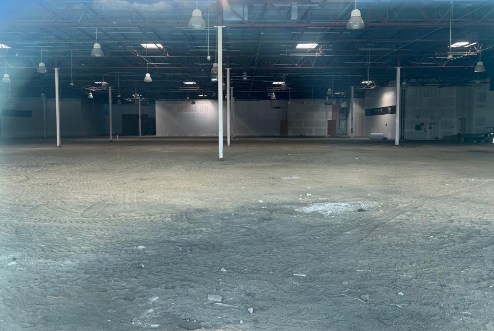 The interior of the proposed Amazon Fresh store in The Marketplace at Braintree on Grossman Drive on Feb. 16, 2024.