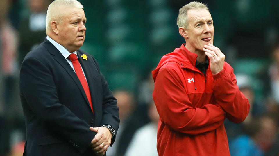 Warren Gatland and Rob Howley, pictured here during the Six Nations in February.
