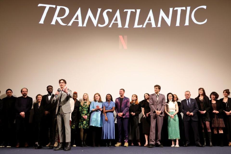 <span class="caption">Smith speaks at the Berlin premiere of <em>Transatlantic</em>, March 27, 2023. </span><span class="photo-credit">Andreas Rentz - Getty Images</span>