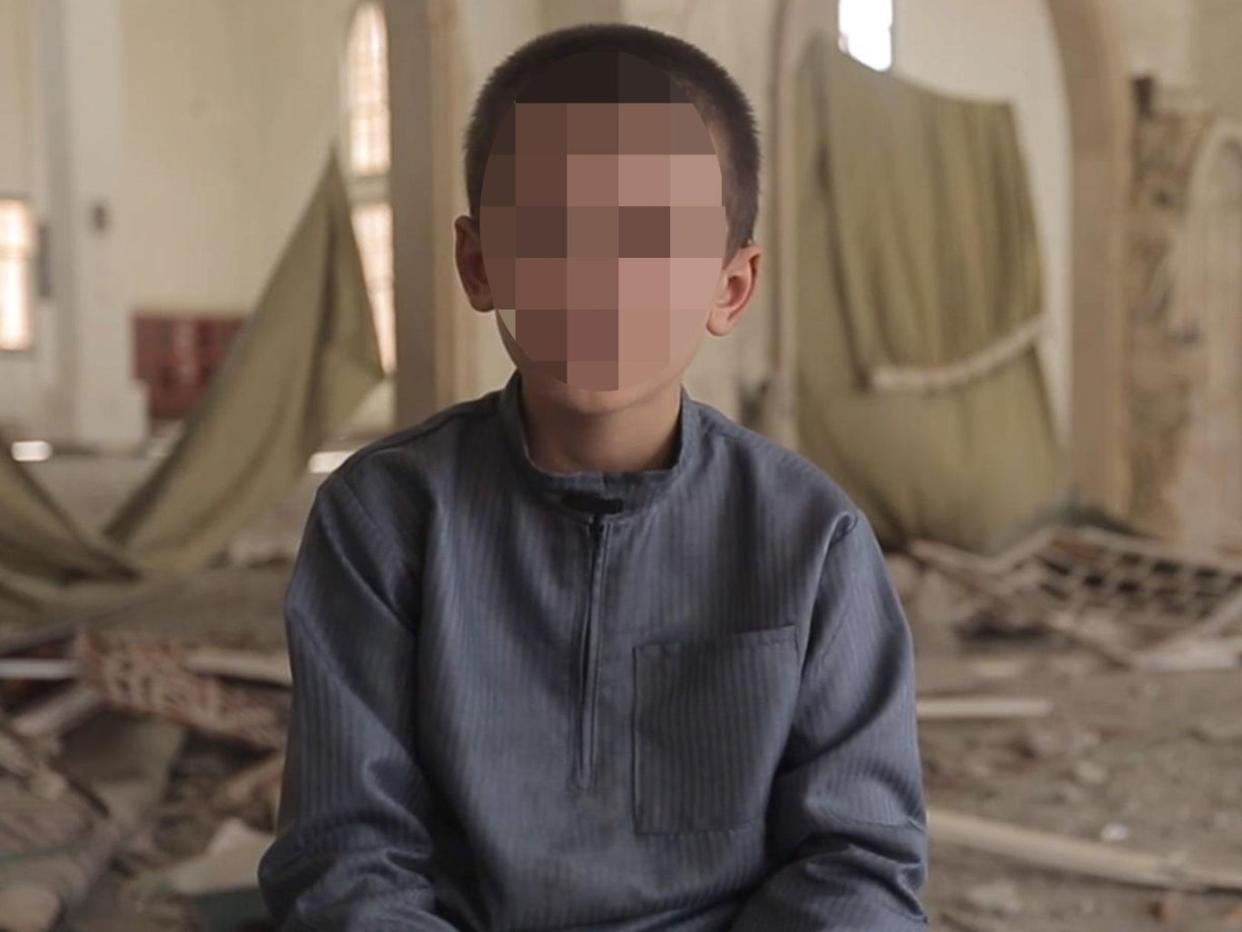 <p>10-year-old Matthew was named as Yusuf in the Isis propaganda video released in August 2017</p> (Screengrab)