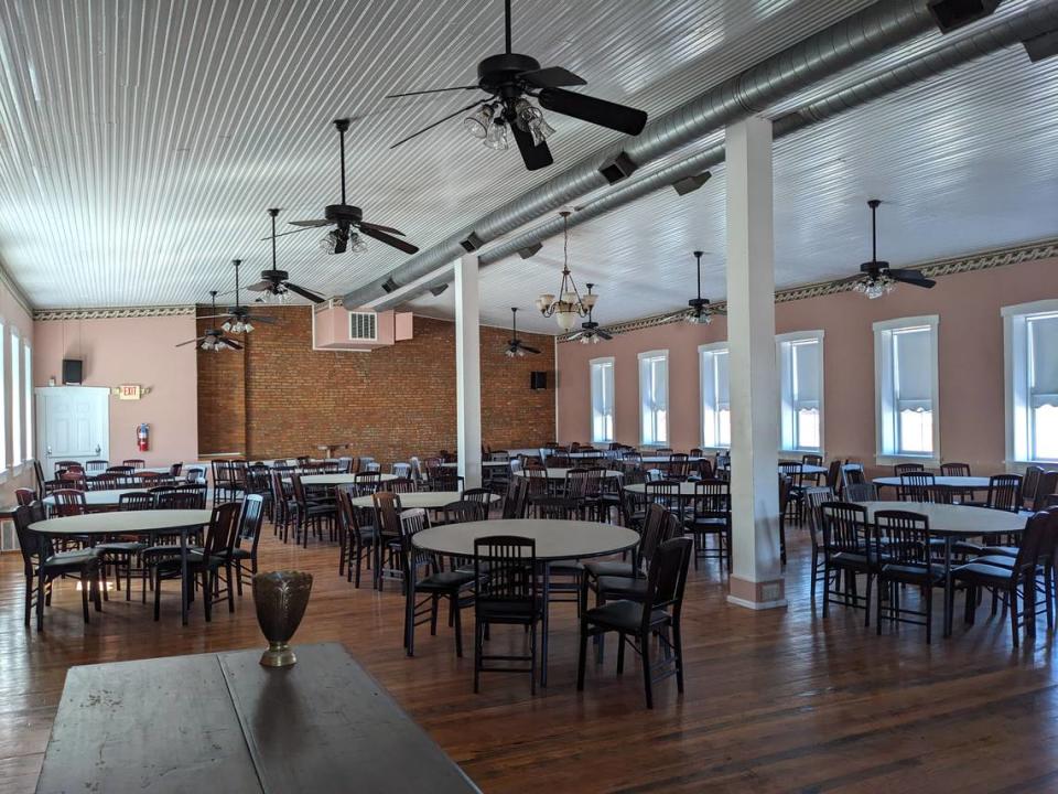 The opera hall on the third floor of 1860 Public House will undergo a renovation next year. The space is currently used for larger events and can accommodate 160 guests.