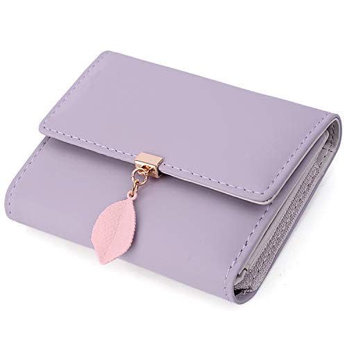 3) Small Wallet with Leather Leaf Pendant