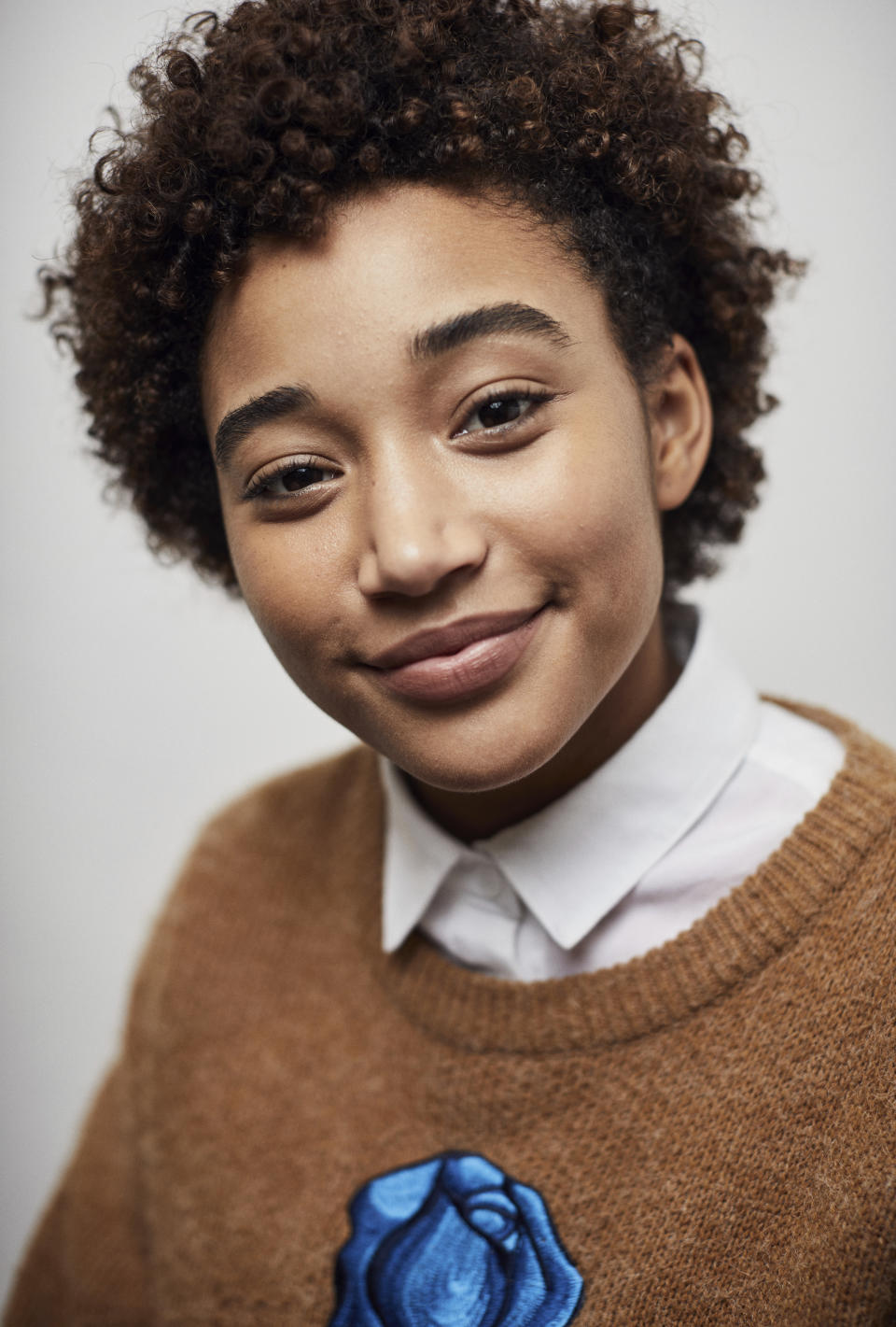 This Sept. 28, 2018 photo shows Amandla Stenberg during a portrait session in New York to promote her film, "The Hate U Give." (Photo by Matt Licari/Invision/AP)