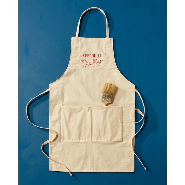 <p><a href="https://shop.countryliving.com/keepin-it-crafty-apron.html" rel="nofollow noopener" target="_blank" data-ylk="slk:Shop Now;elm:context_link;itc:0;sec:content-canvas" class="link ">Shop Now</a></p><p>Keepin' It Crafty Apron</p><p>countryliving.com</p><p>$20.00</p><span class="copyright">Country Living </span>