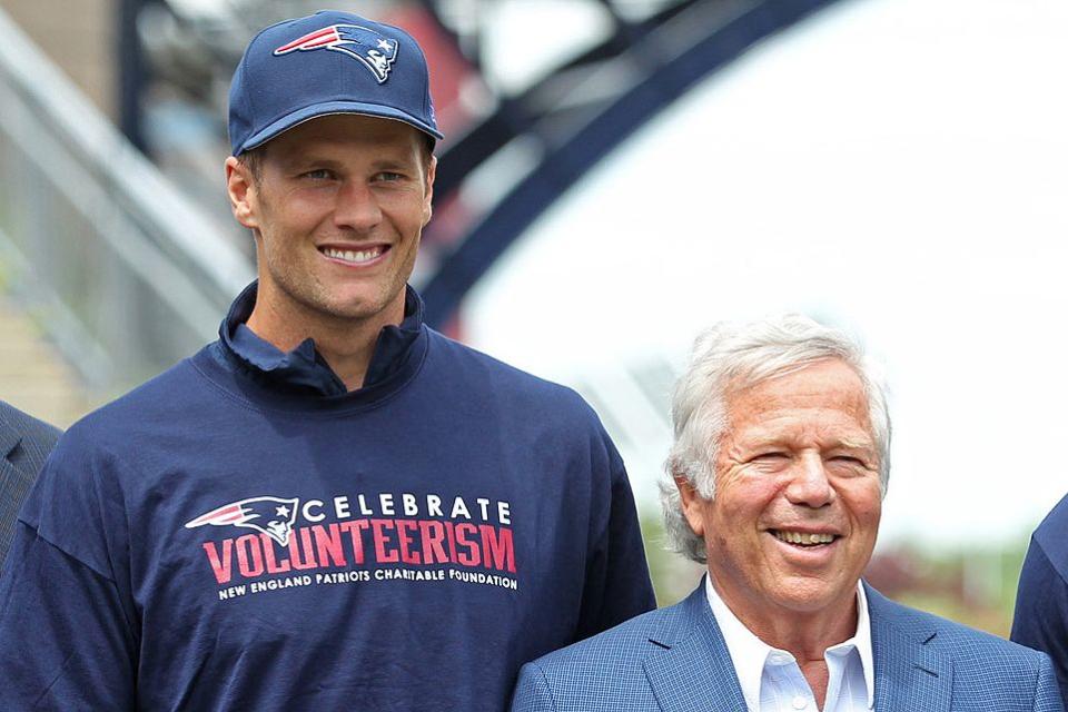 Nancy Lane/MediaNews Group/Boston Herald via Getty  Tom Brady and Robert Kraft