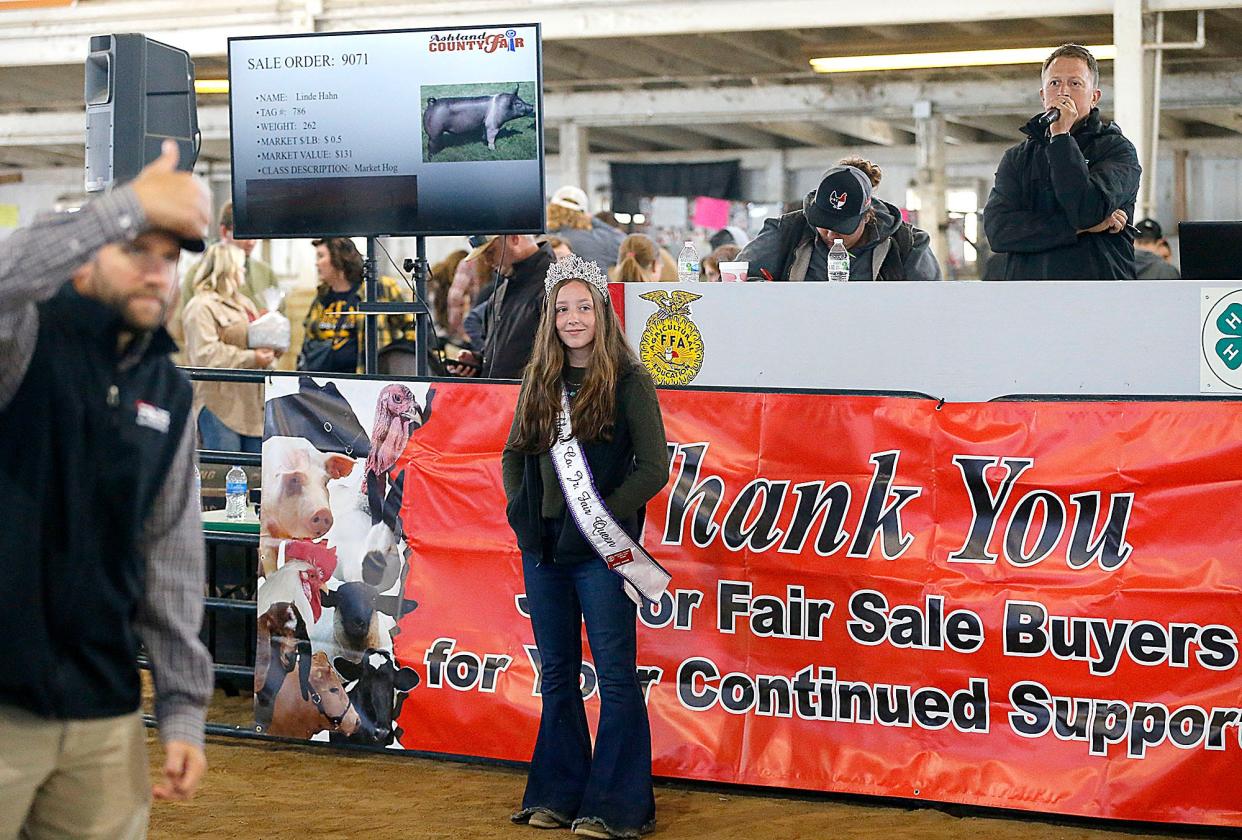 Linde Hahn, a Loudonville-Perrysville High School senior, was named Ashland County Fair queen. “I don’t know how many times I had my picture taken, but the experience was rewarding and enjoyable, and very busy,” she says.