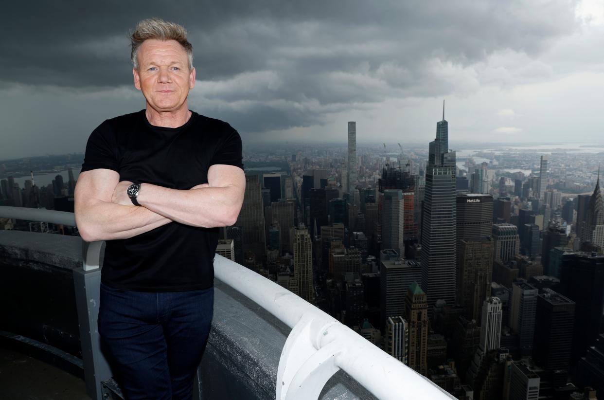 Gordon Ramsay visits the Empire State Building at the Empire State Building on June 14, 2023, in New York City.