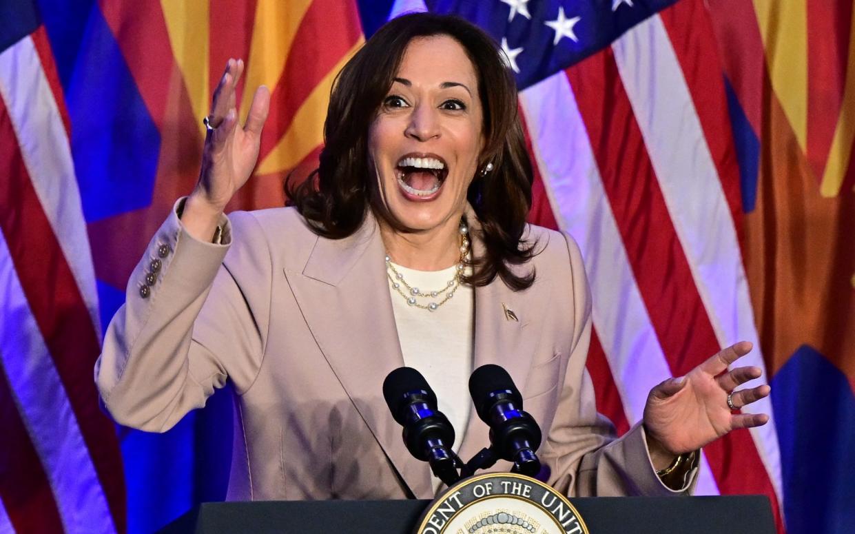 Kamala Harris speaks on reproductive freedom in Tucson, Arizona, on Friday