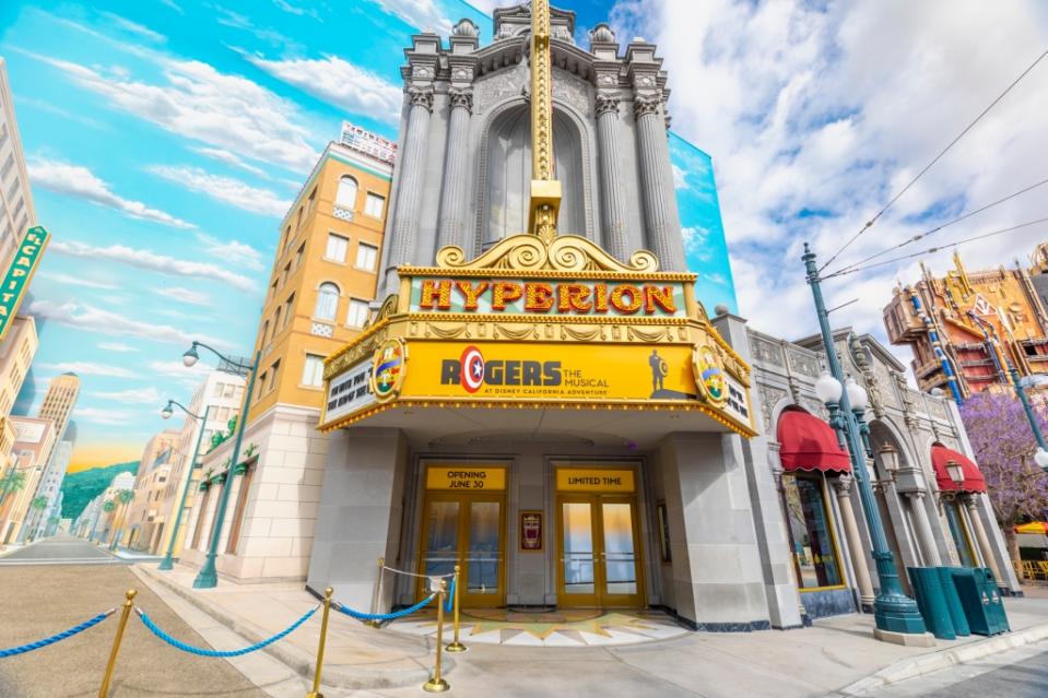 As part of the Disney100 celebration, Disneyland Resort presents “Rogers: The Musical” – an all-new, one-act musical theater production – at the Hyperion Theater in Disney California Adventure Park for a limited time, June 30 through Aug. 31, 2023. A classic tale of heroes, time travel and romance, the approximately 30-minute show features a talented cast of singers and dancers telling the story of Steve Rogers – Captain America, joined by Peggy Carter, Nick Fury and select members of the Avengers. (Christian Thompson/Disneyland Resort)